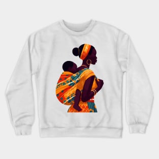 Afrocentric Mother And Baby Crewneck Sweatshirt